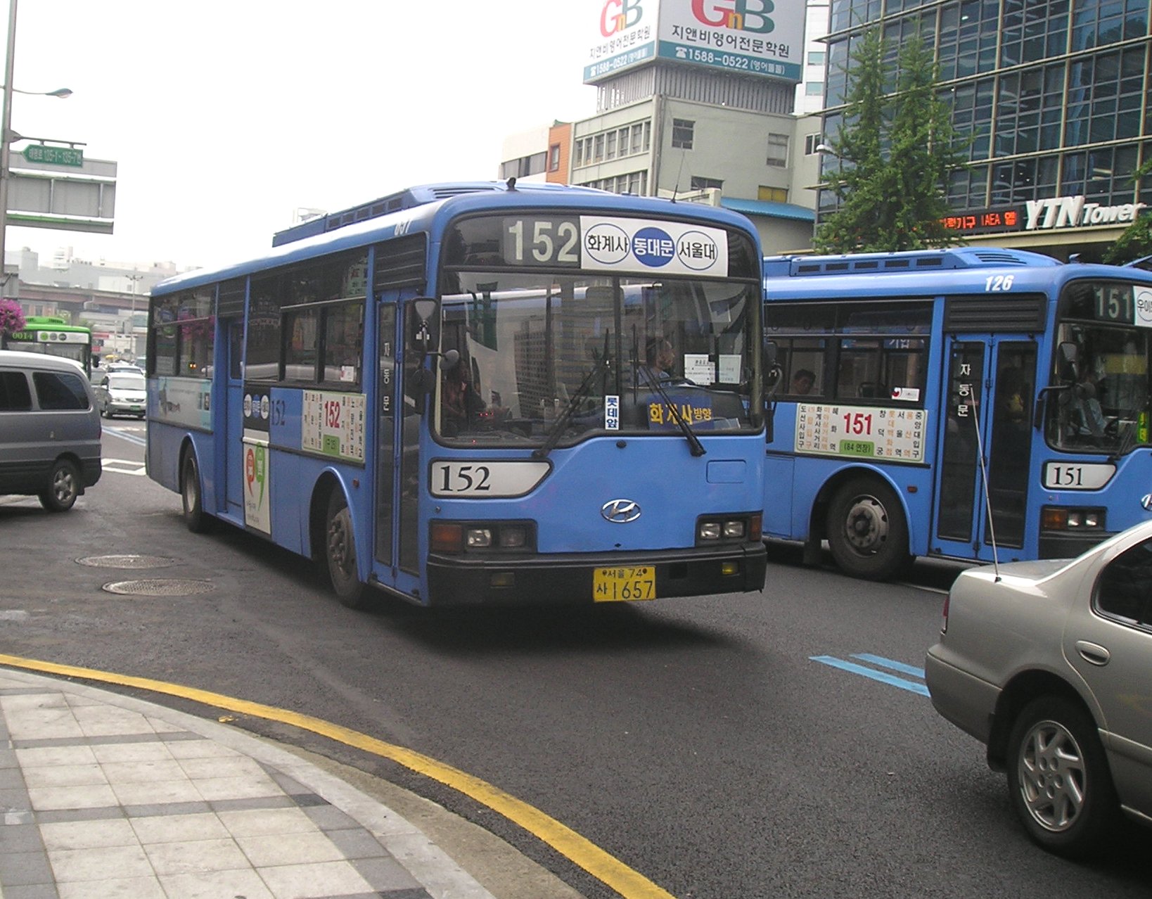 과거 촬영된 서울 시내버스 참고 사진